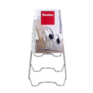 Suport pentru capacuri Metaltex Lido, metal, argintiu, 14 x 16 x 28 cm - Img 2