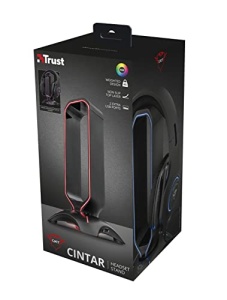Suport pentru casti Trust Gaming GXT 265 Cintar RGB, Suport pentru casti, 2 porturi USB, Se potriveste tuturor castilor, Suport pentru casti cu margini iluminate cu LED - Negru - Img 10