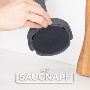 Suport pentru role de bucatarie Vileda, cu stopper, negru, extensibil pentru role XXL - Img 4