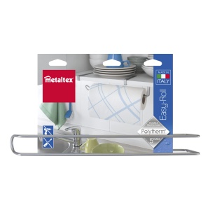 Suport pentru role de hartie Metaltex 364935039, 35x18x10cm, argintiu - Img 2