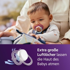 Suport pentru supt Philips Avent ultra air, 6-18 luni, design ergonomic, BPA-free, 2 bucati - Img 2