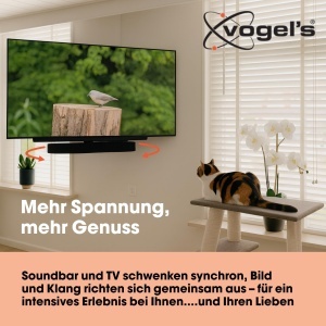 Suport premium soundbar Vogels, compatibil Sonos Arc, Beam, Playbar, 6.5 kg, anti-vibratii - Img 4
