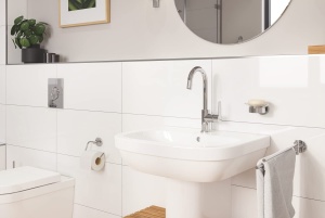 Suport prosop dublu GROHE Start 41183000 crom 44 cm montare cu suruburi - Img 3