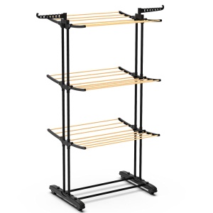 Suport rufe VOUNOT cu 3 etaje, 20m lungime, 27kg capacitate, cu roti
