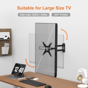 Suport TV GRIFEMA GB1008-2 pentru ecrane de 13-43 inch, rotativ si inclinabil - Img 4