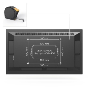 Suport TV Hama, negru, 37-90 inch, inclinabil, rotativ, pana la 50kg - Img 7