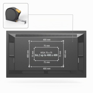 Suport TV Hama pentru Televizoare de 65 Zoll, VESA 75x75-400x400, Negru - Img 4