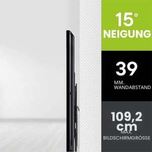 Suport TV Negru One for All WM2221, Neigabil, 13-43 inch, VESA 75x75-200x200 - Img 3