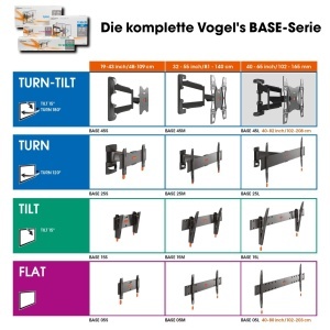Suport TV Vogels Base 45 L, pentru televizoare 40-80 inch, max. 45 kg, inclinabil si rotativ - Img 7