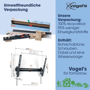 Suport TV Vogels Comfort TVM 3615 pentru televizoare 40-77 inch, inclinare 20, max. 35 kg - Img 4