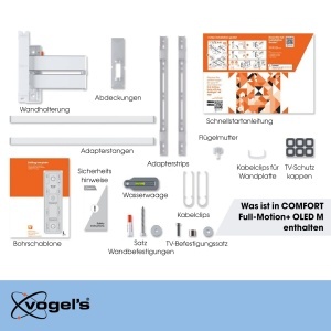 Suport TV Vogels Comfort TVM 3645, pentru televizoare 40-77 inch, max. 35 kg, alb - Img 7