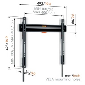 Suport TV Vogels TVM 3407 pentru televizoare 32-77 inch, 50 kg, design subtire - Img 6
