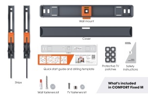 Support TV Vogels TVM 3405SP, pentru televizoare 32-77 inch, capacitate 50 kg, distanta de 2,2 cm - Img 6