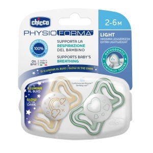 Suzeta Chicco PhysioForma Light Lumi 2-6 luni Silicon Luminoasa in Intuneric - Img 4