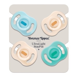 Suzeta Tommee Tippee Ultraleichter StayPut 0-6 luni Set 4 buc Design din silicon - Img 7