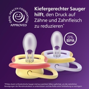 Suzete Philips Avent Ultra Air SCF08720 0-6 luni BPA-free Sterilizare rapida Set 4 bucati - Img 3
