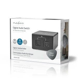 Switch audio digital Nedis 2 intrari TosLink, iesire TosLink, metalic, negru - Img 7