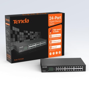 Switch Gigabit Tenda TEG1024D, 24 Porturi, Plug-and-Play, Design Fara Ventilator - Img 8