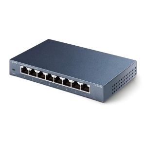 Switch Gigabit TP-Link TL-SG108, 8 porturi RJ-45, Plug-and-Play, metalic - Img 4