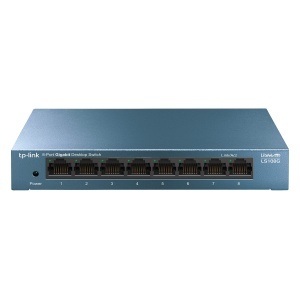 Switch LAN TP-Link TL-LS108G, 8 Porturi Gigabit, Plug-and-Play, Metal