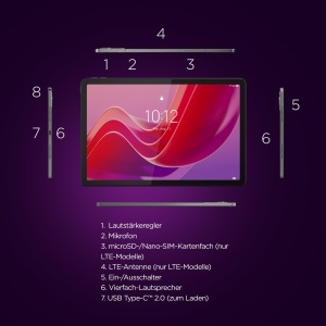 Tableta Lenovo Tab M11 Ecran tactil WUXGA de 11 MediaTek Helio G88 8 GB RAM 128 GB spatiu de stocare Wi-Fi Android 14 verde incl Tab Pen - Img 8