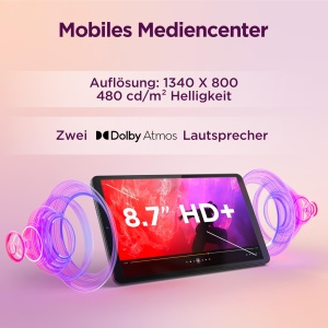Tableta Lenovo Tab One 87 inch Luna Grey 4GB RAM 64GB Stocare Android 14 - Img 5
