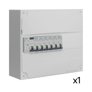 Tabloul electric Siemens, 1 retea, 13 module, 6 intrerupatoare de circuit, 1 intrerupator diferential - Img 4