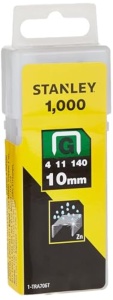 Tacker Klamer Stanley Tip G 10mm, 1000 bucati, din otel rezistent