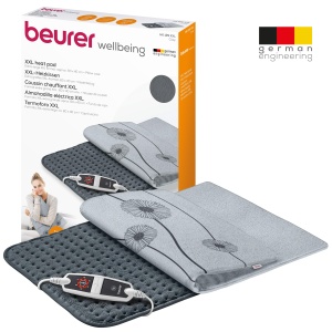 Tampon de incalzire Beurer HK 125 (format XXL, cu 6 niveluri de temperatura, oprire automata si comutator LED, spalabil la masina), gri, 1 bucata (pachet de 1), 60 x 40 cm - Img 6