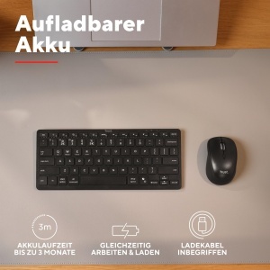 Tastatura Bluetooth Trust Vira, Neagra, Compacta, QWERTZ - Img 5