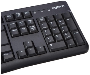 Tastatura Business cu fir Logitech K120 pentru Windows si Linux, Port USB, Tastare silentioasa, Robusta, Rezistenta la varsare, Suport pentru tastatura, Aspect QWERTZ elvetian - Negru - Img 2