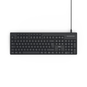 Tastatura cablata Hama CK-200, USB, ergonomica, neagra