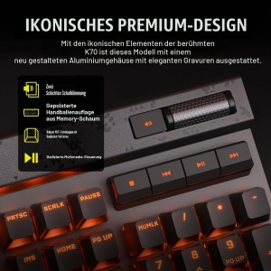 Tastatura de gaming Corsair K70 MAX RGB, mecanica, magnetica, gri - Img 7