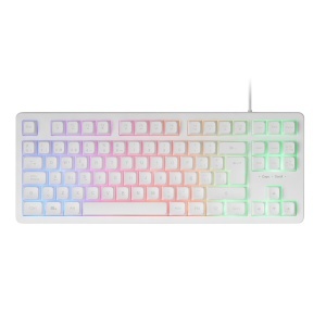 Tastatura Gaming Mars Gaming MK023, TKL, H-Mech, Iluminare RGB, Alb