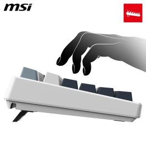 Tastatura Gaming MSI Forge GK600 TKL Wireless Sky, mecanica, RGB, conectivitate multipla - Img 4