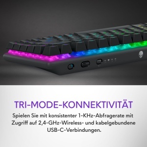 Tastatura gaming wireless Alienware Pro WR47C, 75 compacta, RGB, Hot-Swap - Img 12