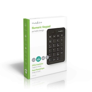 Tastatura numerica NEDIS KBNM100BK, USB, 1.5 m, neagra - Img 7