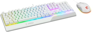 Tastatura si Mouse MSI Vigor GK30 Combo Alb, Mekamembrana, RGB - Img 3