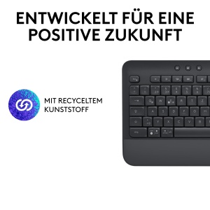 Tastatura wireless Logitech Signature K650, cu suport pentru palme, neagra - Img 5