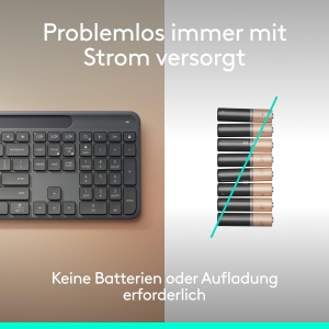Tastatura Wireless Logitech Signature Slim Solar K980, Autonomie 10 Ani, 70 Plastic Reciclat - Img 3
