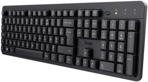 Tastatura wireless Trust Ody II layout AZERTY design slim rezistenta la stropi
