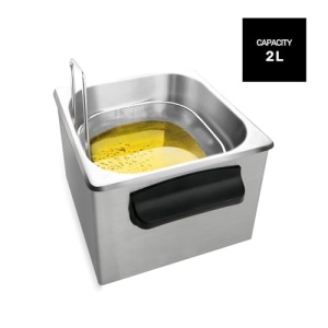 Taurus Professional 2 Plus - Friteuza | 2 litri | 1700 W | Otel inoxidabil 18/8 | Puternic | Ulei, Argint - Img 3