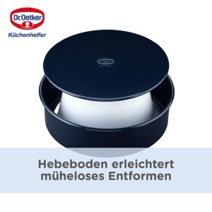 Tava de copt Dr. Oetker Back-Liebe Emaille 26 cm, Hitzebestandig 400C, Albastra - Img 5