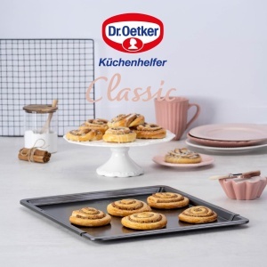 Tava de copt Dr. Oetker Classic extensibila 37-52 cm, antiaderenta, otel, made in Germany - Img 9
