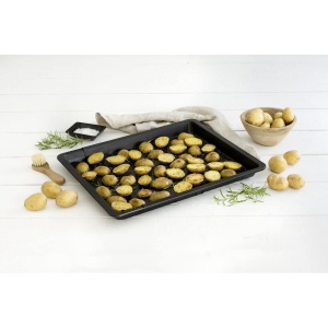 Tava de copt perforata metalica Zenker - extensibila pentru baghete, prajituri si pizza perfecte, 52-37x33 cm, tava extensibila, perforata - Img 2