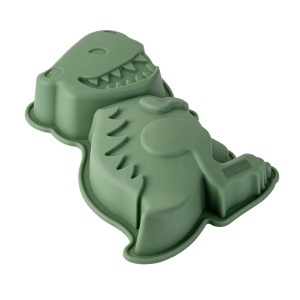 Tava de copt Silikon Zenker Dinosaurier, 24 x 16,5 x 5 cm, Platin Silikon