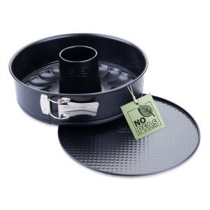 Tava de copt Zenker Perfect Black 26 cm, cu 2 funduri, antiaderenta, Made in Germany
