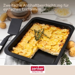 Tava de copt Zenker Special Cooking, 40 x 29 x 6 cm, otel cu antiaderent - Img 6