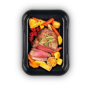 Tava de cuptor Russell Hobbs CW11431 Romano 42cm, emailiata, neagra, rezistenta la 230C - Img 6