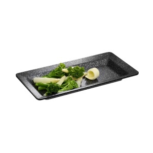 Tava din aluminiu APS 30505, 32,5 x 17,6 cm, Antihaft, Negru-Silver - Img 2